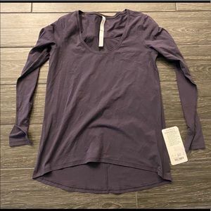 Lululemon Another Round Long Sleeve in Boysenberry